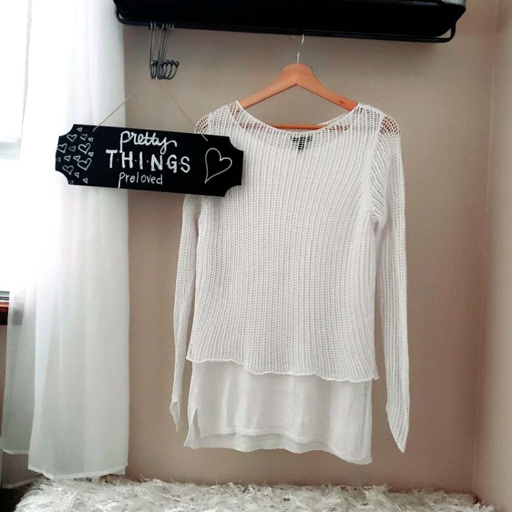 Eileen Fisher lightweight knitted sweater